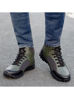 Bacca Bucci - Hike 5-Eye Moto-Inspired Light-Weighted Mountaineering Boots