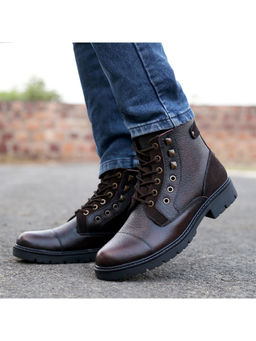 Bacca Bucci - Dragon Splash-Proof Leather Classic Fashion Boots For Biking Trekking & Hiking