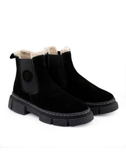 Bacca Bucci Alpine Armor Genuine Suede Leather Chelsea Snow Mens Boots