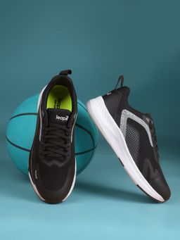 LIBERTY - Leap7x EVELSTER-E Black Sports Running Shoes for Men