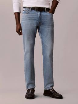 Calvin Klein - Blue Mid-Wash Mens Slim Fit Mid Rise Jeans