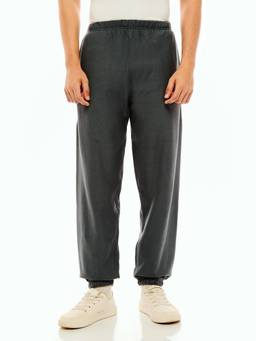 Calvin Klein - Charcoal Regular Fit Solid Mid Rise Mens Jogger