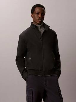 Calvin Klein - Black Solid Relaxed Fit Cotton Jacket