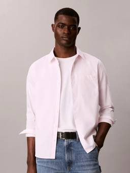 Calvin Klein - Pink Solid Regular Fit Oxford Woven Shirt