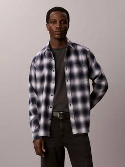 Calvin Klein - Blue Checks Regular Fit Twill Woven Shirt