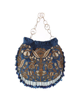 The Leather Garden - Neelkamal Gold Batuas And Potli