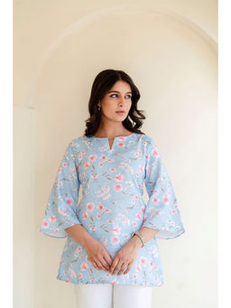 GulaboSitabo - Floral Printed Flared Sleeve Top