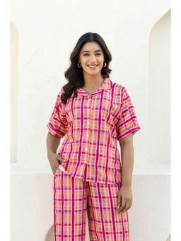 GulaboSitabo - Multi Colour Checked Lapel Collar Shirt