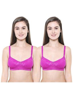 Bodycare - Pack of 2 Perfect Coverage Bra In Magenta Colour