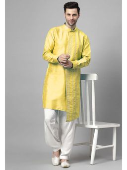UTSAV FASHION - Yellow Self Design Kurta and Pant