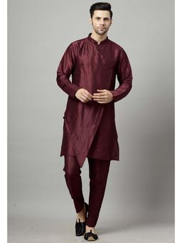 UTSAV FASHION - Maroon Solid Kurta and Pant