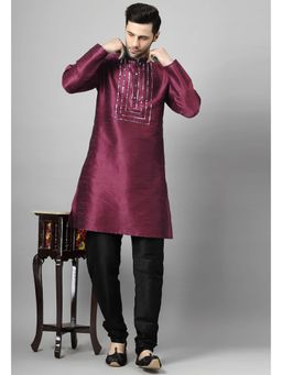UTSAV FASHION - Burgundy Solid Kurta and Pant
