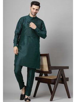 UTSAV FASHION - Teal Solid Kurta and Pant