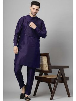 UTSAV FASHION - Purple Solid Kurta and Pant