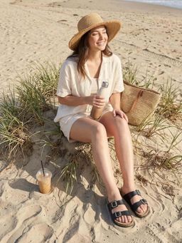 ZELION - Women Black Stylish Sandals - Comfortable and Trendy Footwear