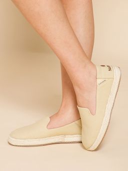 NoStrain - Women Beige Canvas Espadrilles
