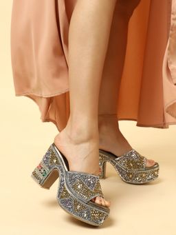 Marc Loire - Women Copper Block Party Block Heels