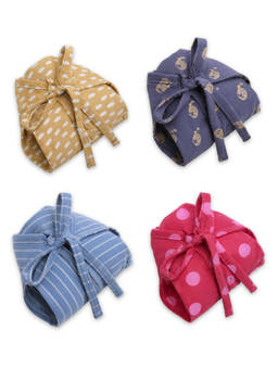 The Boo Boo Club - Knitted Cotton Printed Knitted Nappy for Baby Pack of 4