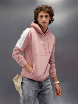 WROGN - Hooded neck Cut and sew Slim Fit Sweatshirt