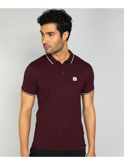WROGN - Classic Maroon Polo T-Shirt