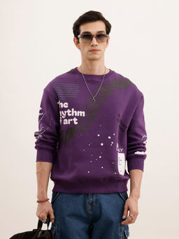 WROGN - Oversized Placement Printed Sweatshirt