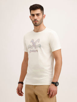 WROGN - Slim Fit Placement Printed T-Shirt