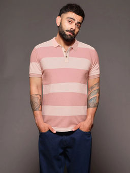 WROGN - Casual Tonal Striped Polo T-Shirt