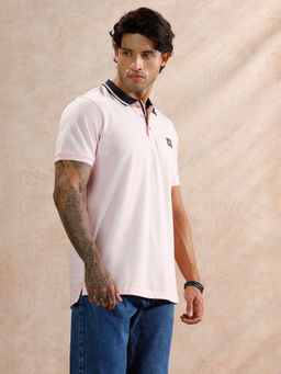 WROGN - Contrast Striped Collar Polo T-Shirt