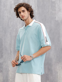 WROGN - Oversize Solid Polo T-Shirt