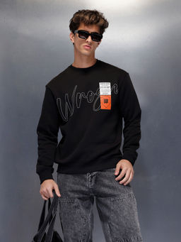 WROGN - Minimal Script And Patch Sweatshirt