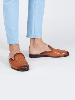SKO - Men David Weave Brown Mules