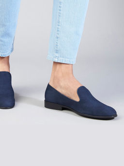 SKO - Men Alfie Blue Suede Loafers