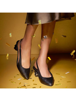 SKO - Amorphic Pump Black Heels