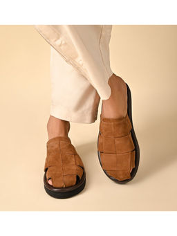 SKO - Arta Brown Suede Slippers