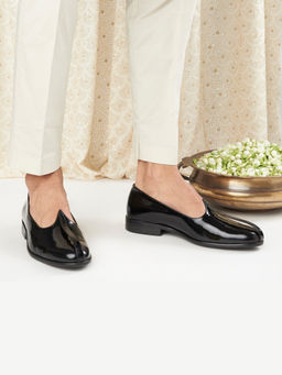 SKO - Men Black Patent Leather Mojris