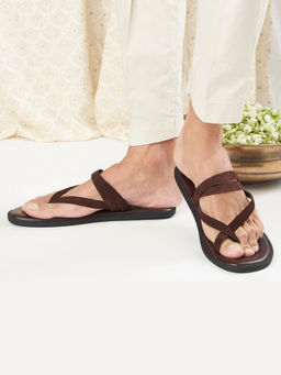 SKO - Men Milan Brown Suede Slippers