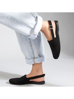 SKO - Palermo Women Black Flat Sandals
