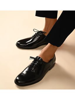 SKO - Men Smith Black Patent Leather Shoes