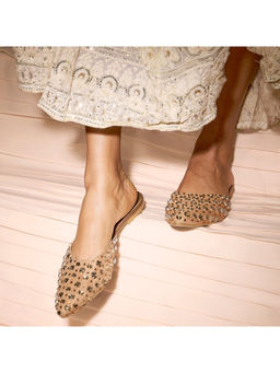 SKO - Spinel Women Gold Flat Sandals