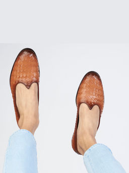 SKO - Men Tan Weave Mojris