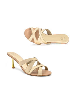 SKO - Tina in Gold Patent Stilleto Heels