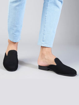 SKO - Henry in Men Suede Black Mules