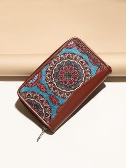 Zouk - Multicolor Mandala Print Chain Wallet