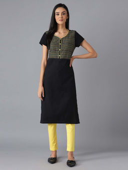 Aurelia - Black Casual Kurta