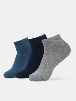 Jockey - 7097 Men Compact Cotton Elastane Low Show Socks - Multi-Color (Pack of 3)