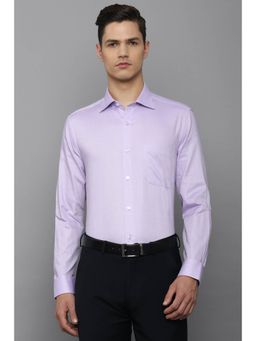 Louis Philippe - Men Textured Purple Shirt