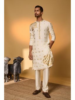 Masaba - Men Ivory Floral Kurta with Pant