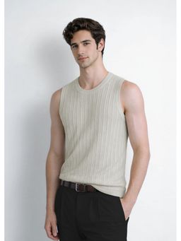 Cove and Lane - White Textured T-Shirt