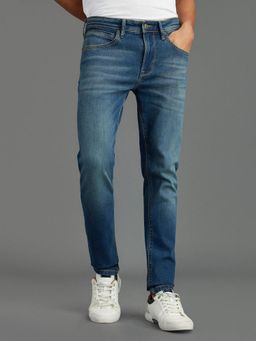 Pepe Jeans - Blue Mid-Rise Slim Fit Stretchable Jeans
