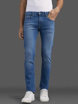 Pepe Jeans - Blue Mid-Rise Slim Fit Stretchable Jeans